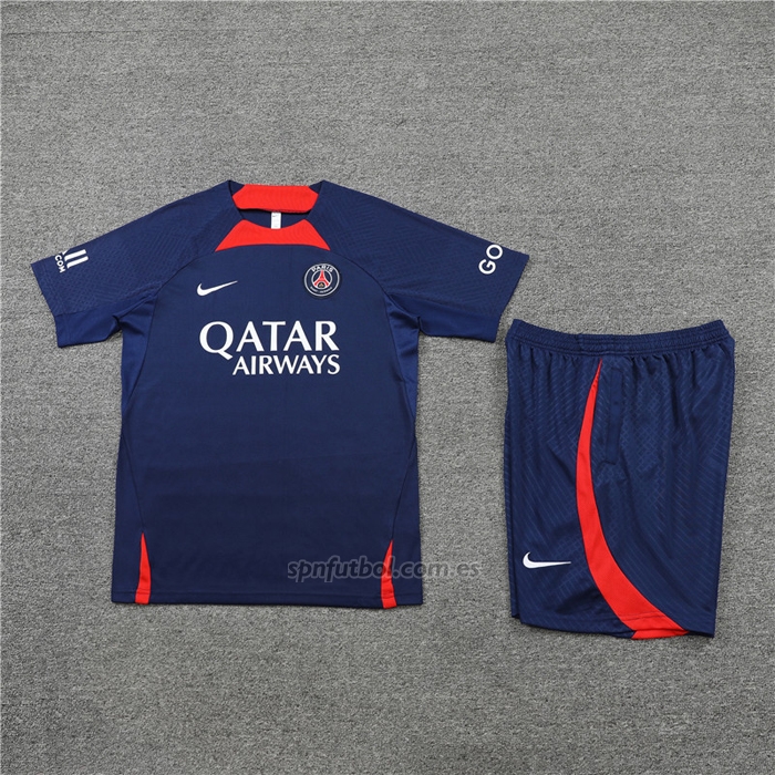Chandal del Paris Saint-Germain Manga Corta 2022-2023 Azul Oscuro - Pantalon Corto